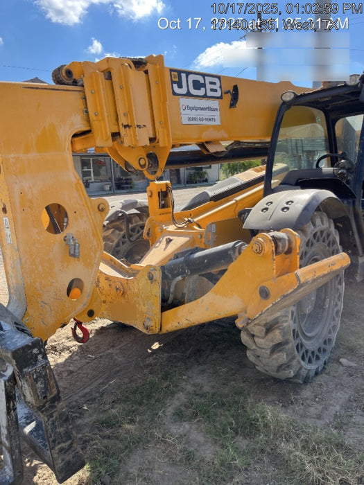 2019 JCB 510-56 Open ROPS, 74 HP, Solid Tires, Worklights, Beacon, Aux Hydraulics, Lifting Eye 66" Carriage/60" Forks