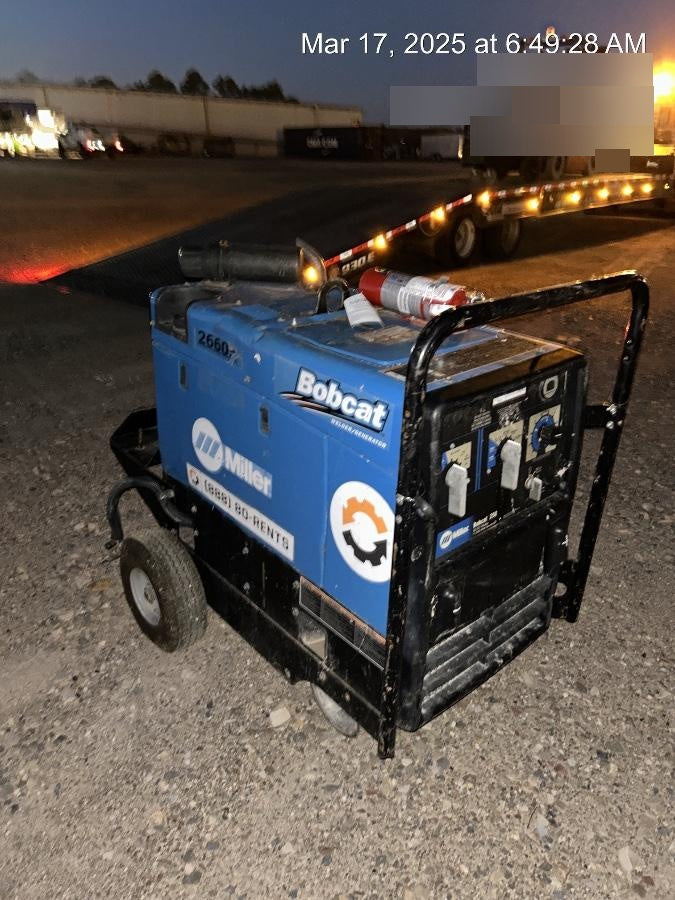 2019 Miller Electric BOBCAT 250 LP/Propane, Running Gear, Tank Bracket, Hose