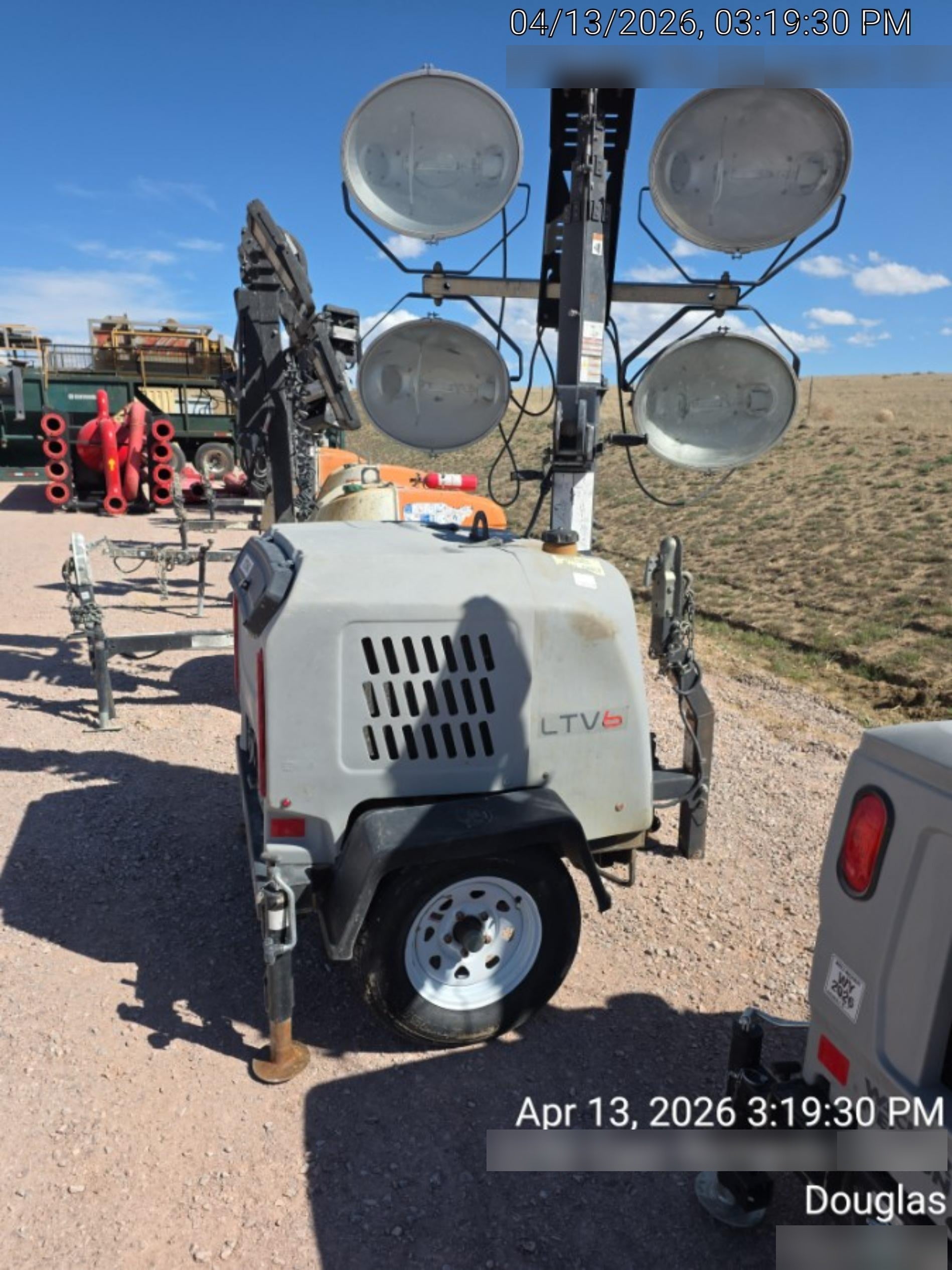 2018 Wacker Neuson LTV6K-MH Wacker Neuson LTV6K Mobile Light Tower w/Fuel Level Sensor Installed
