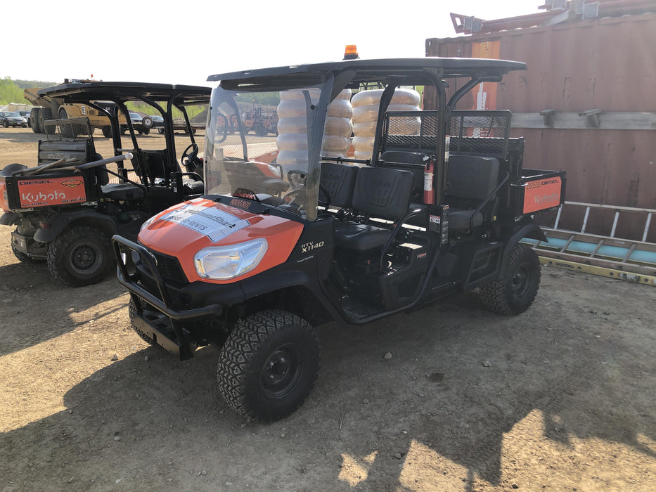 2022 Kubota RTV-X1140W-H Plastic Canopy, Windshield Acrylic Clear, LED Strobe Light, Wire Harness Kit, Back up Alarm