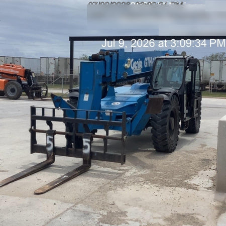 2018 Genie GTH-1056 Genie GTH-1056 w/CAB, Solid Tires, Work Lights, 60" carriage/forks, cab mesh, beacon