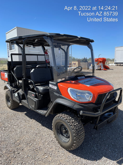 2022 Kubota RTV-X1140W-H Plastic Canopy, Windshield Acrylic Clear, LED Strobe Light, Wire Harness Kit, Back up Alarm