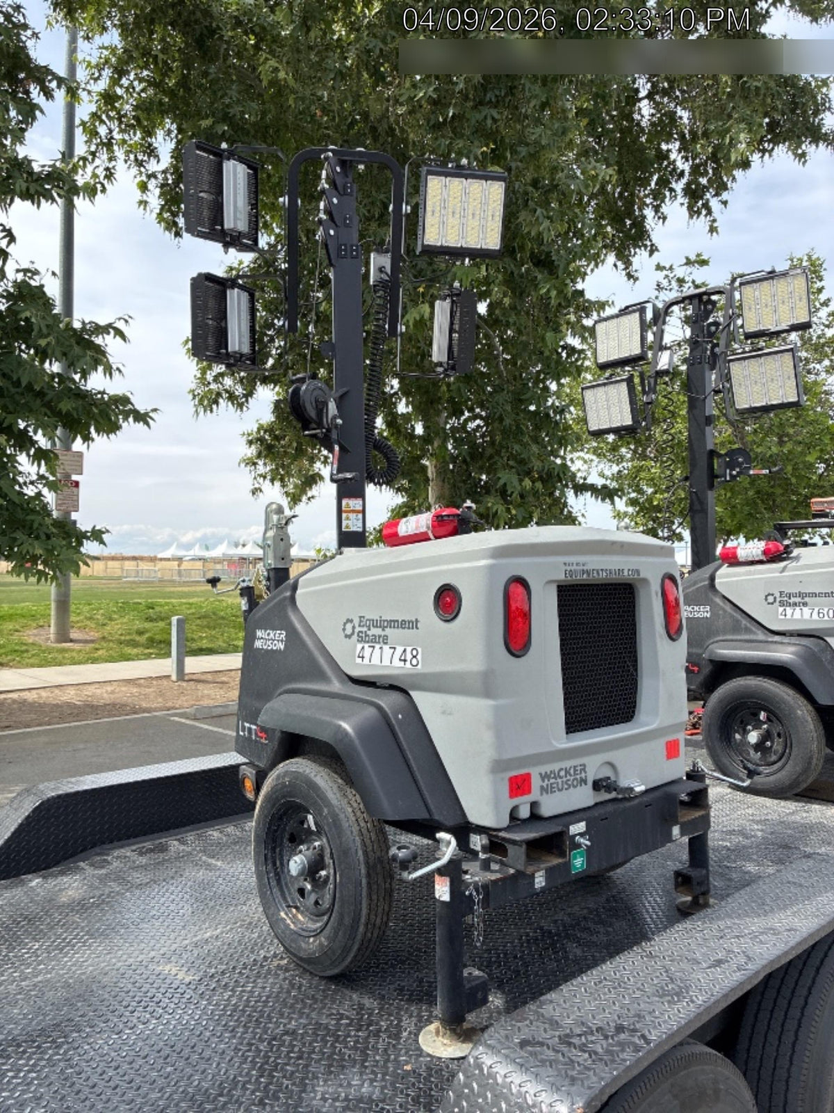 2024 Wacker Neuson LTT4 Diesel, Kohler KDW702, Deep Sea Controller, Auto Start, LED 320W, Bypass Outlet, T3