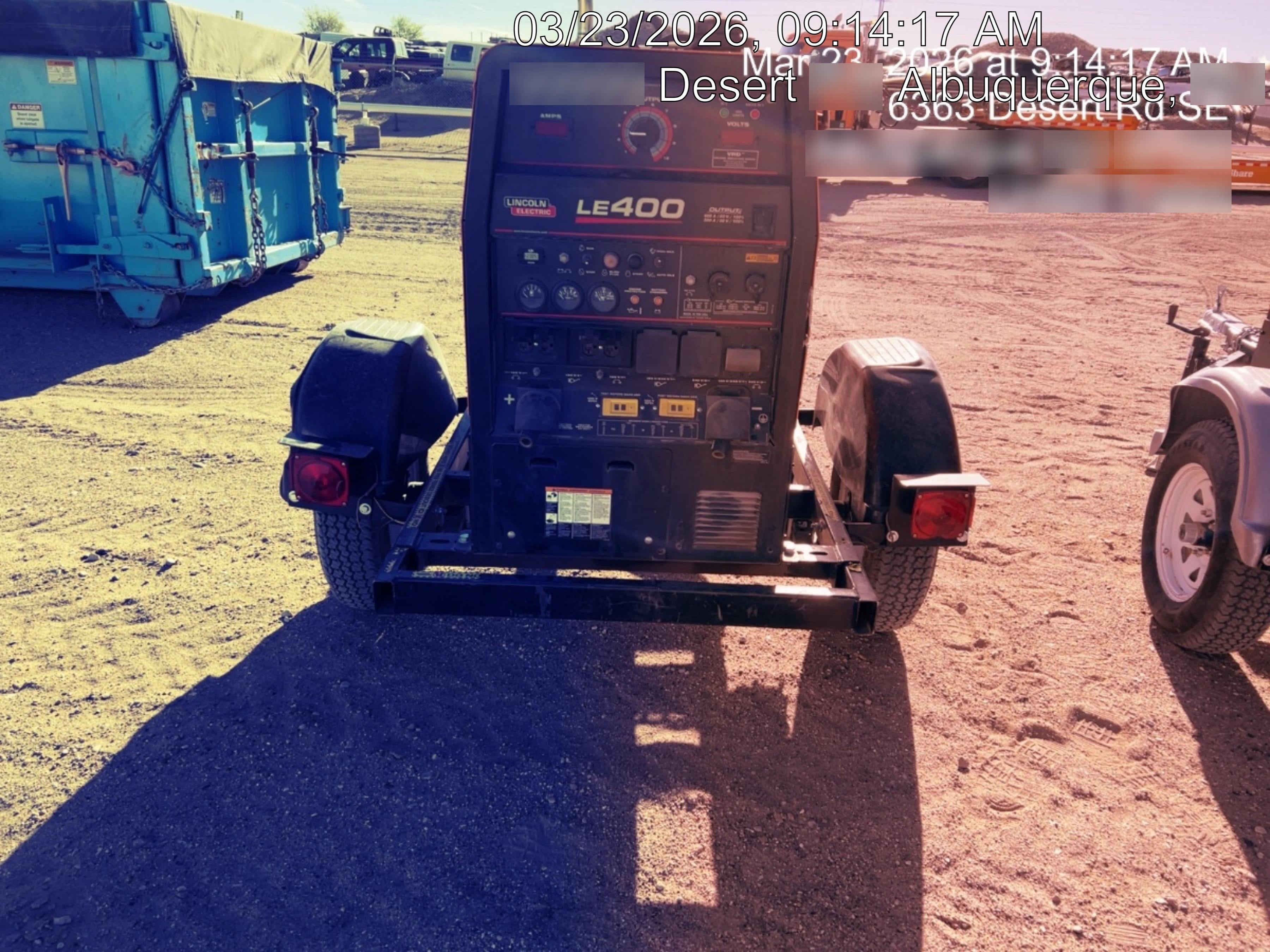 2023 Lincoln Electric LE400 Kubota V1505, Trlr, Cable Rack, Light Kit, ES Decals, T3