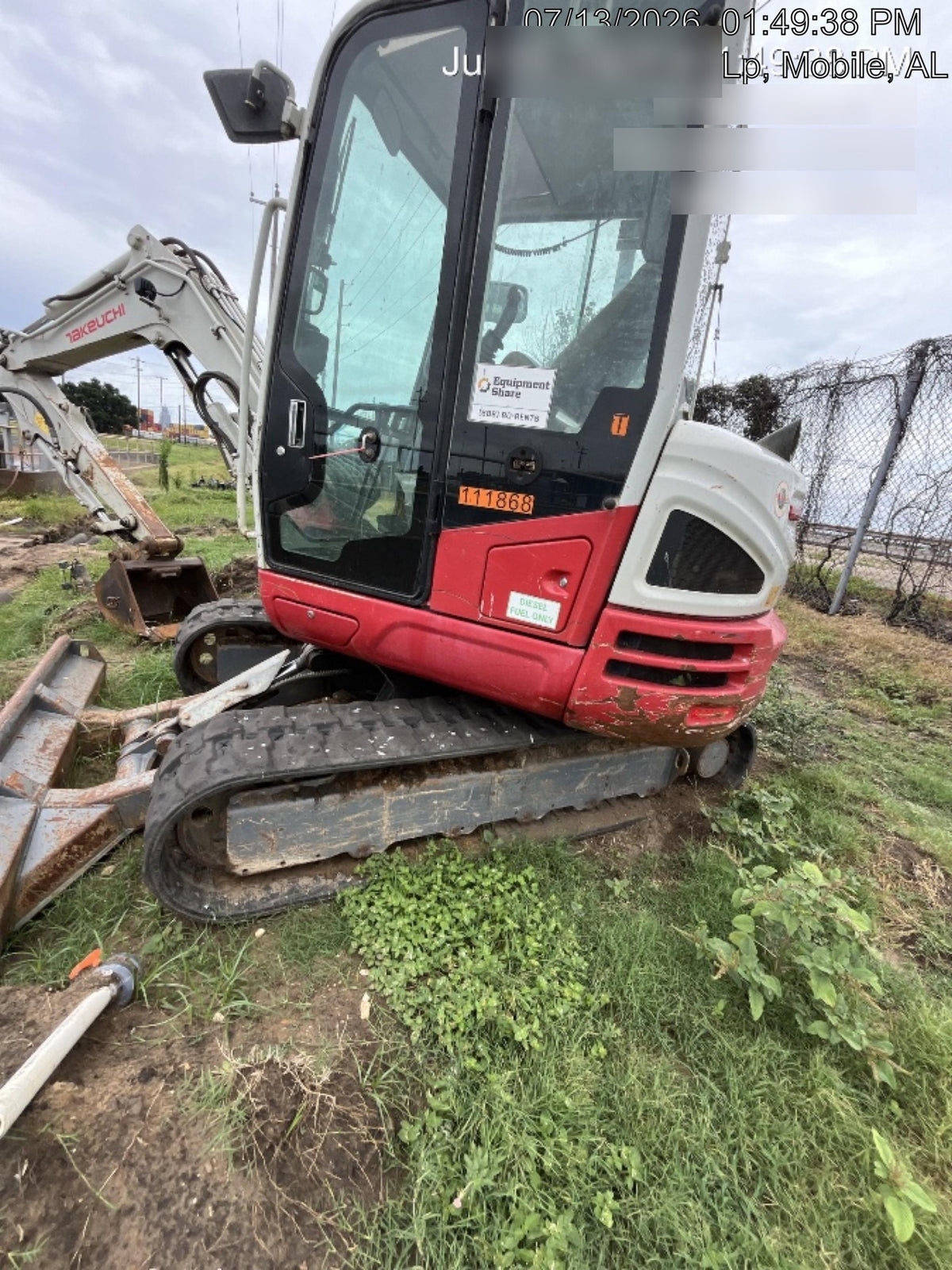 2020 Takeuchi TB250-2C Cab/Heat/Air, Rubber Tracks, Manual TAG QC