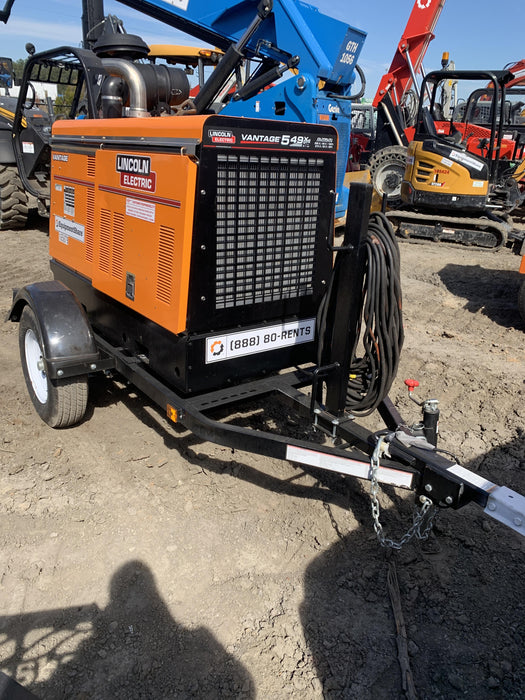 2021 Lincoln Electric Vantage 549X Ready Pak 3, ORANGE (includes trailer, cable rack, fender light kit)