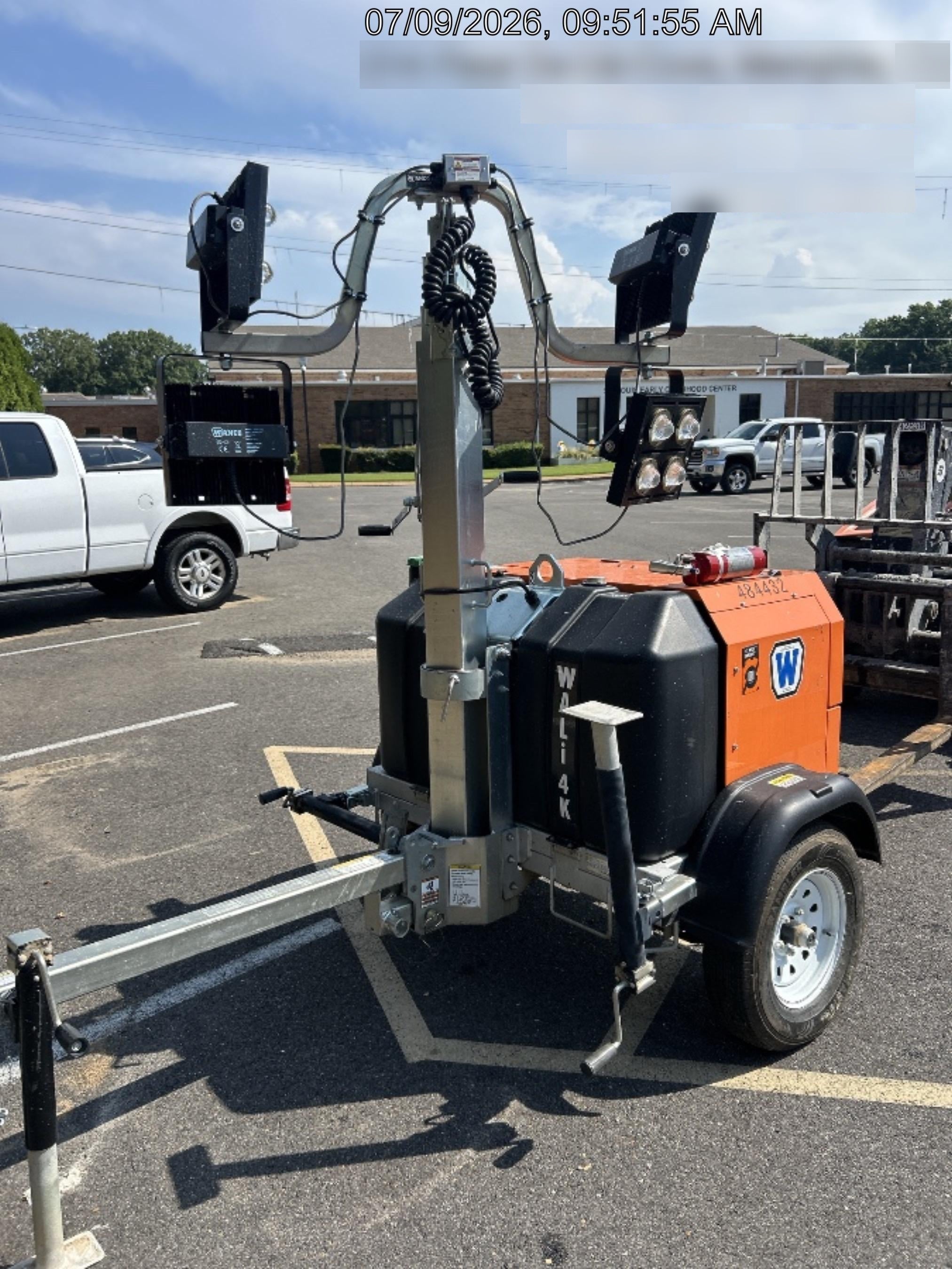 2024 Wanco WLTT-4MM4K Diesel, Mitsubishi L2E, 9.0HP @1800 rpm, Deep Sea Controller, Shore Power Plug, Auto Start, (4) 350W LED Floodlights, 4kW Generator, 60 Gal Fuel Tank, 2" Ball, T3