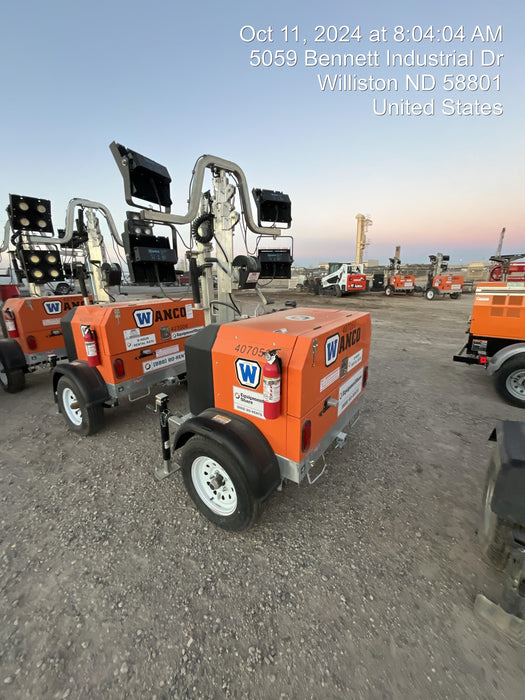 2024 Wanco WLTT-4MM4K Diesel, Deep Sea Controller, Shore Power Plug, Auto Start, (4) 350W LED Floodlights, 4kW Generator, 60 Gal Fuel Tank, 2" Ball, T3