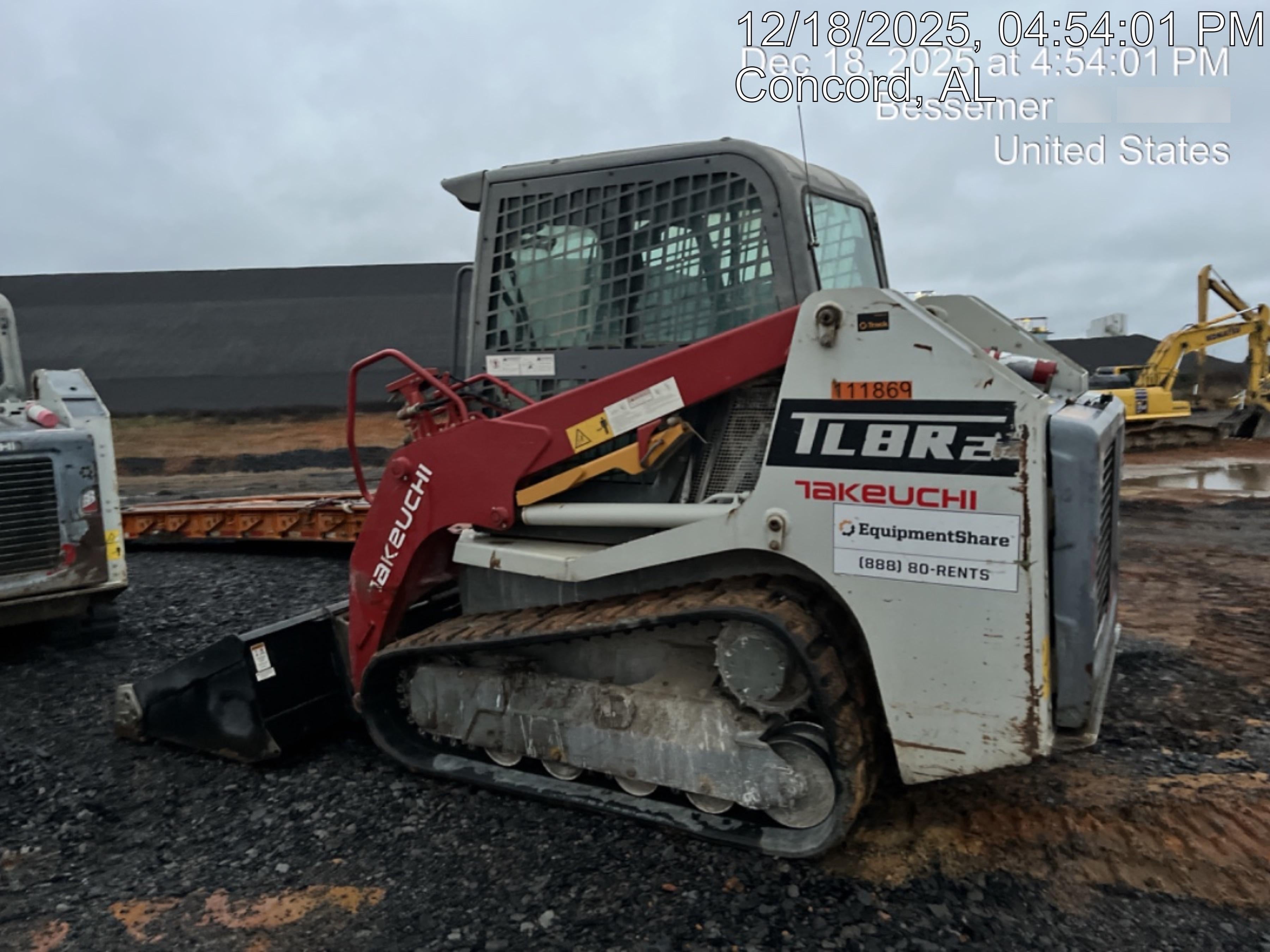 2020 Takeuchi TL8R2-CR Cab/Heat/Air, Hydraulic QC