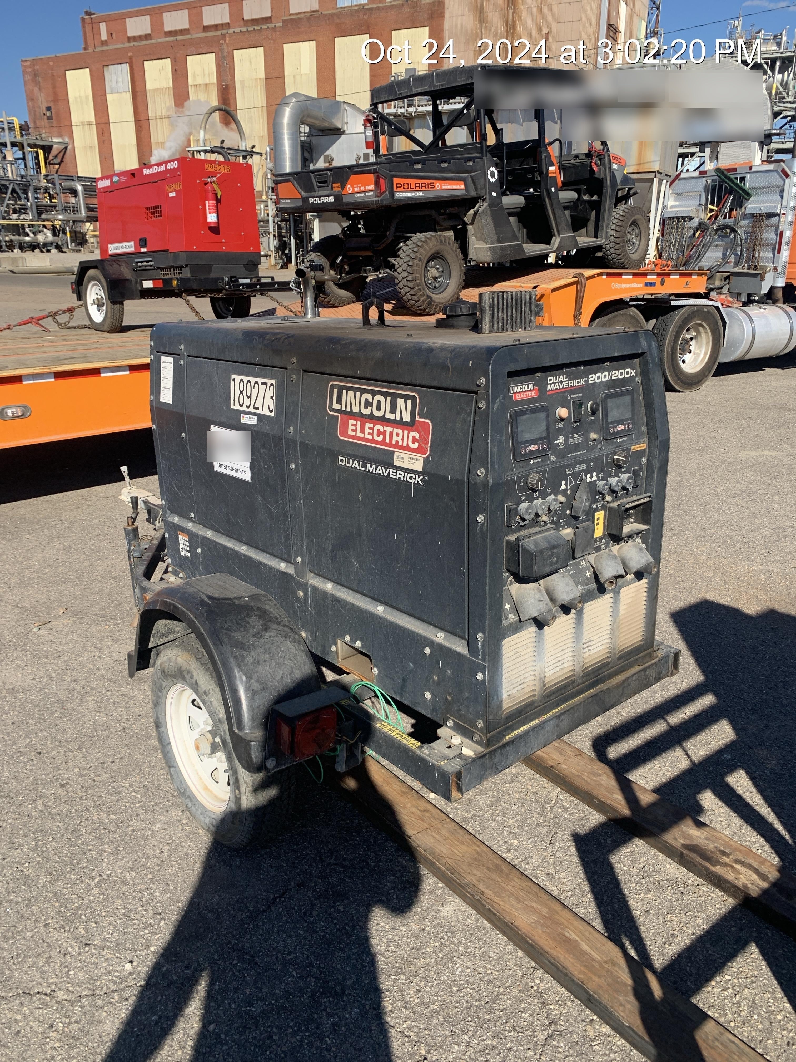 2021 Lincoln Electric Dual Maverick 200/200X Ready Pak 3, Includes Trailer, Cable Rack, Fender Light Kit