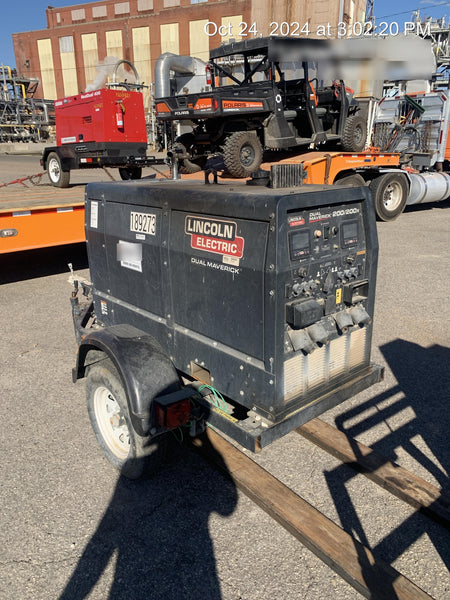 2021 Lincoln Electric Dual Maverick 200/200X Ready Pak 3, Includes Trailer, Cable Rack, Fender Light Kit