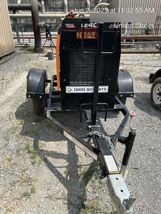 2022 Lincoln Electric LE400 Kubota V1505, Trlr, Cable Rack, Light Kit, ES Decals, T3