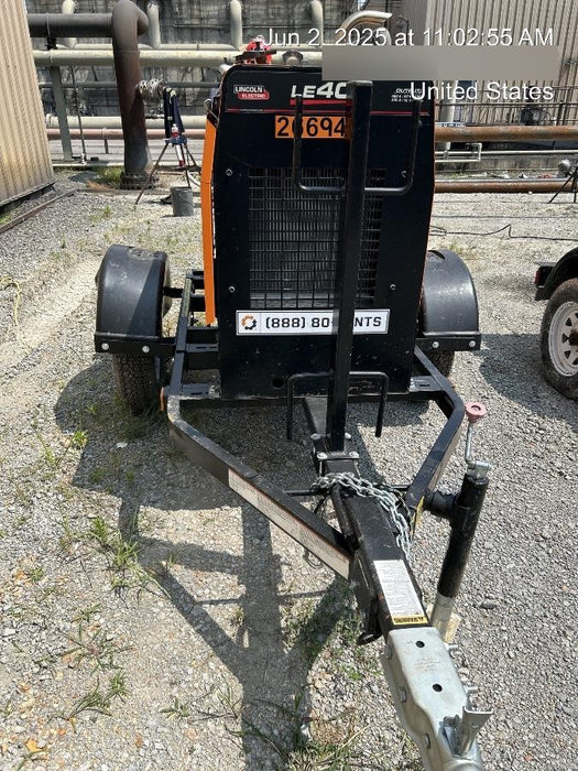 2022 Lincoln Electric LE400 Kubota V1505, Trlr, Cable Rack, Light Kit, ES Decals, T3