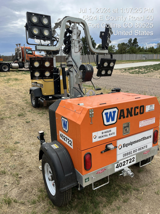2024 Wanco WLTT-4MM4K Diesel, Deep Sea Controller, Shore Power Plug, Auto Start, (4) 350W LED Floodlights, 4kW Generator, 60 Gal Fuel Tank, 2" Ball, T3
