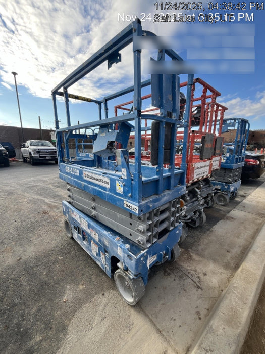 2020 Genie GS-1930 Solid Non Marking Tires, Beacon, Folding rails with half height swing gate, 800W Inverter