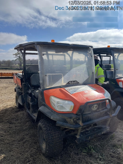 Kubota RTV-X1140W-H Plastic Canopy, Windshield Acrylic Clear, LED Strobe Light, Wire Harness Kit, Back up Alarm