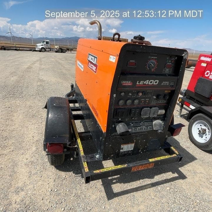 2023 Lincoln Electric LE400 Kubota V1505, Trlr, Cable Rack, Light Kit, ES Decals, T3