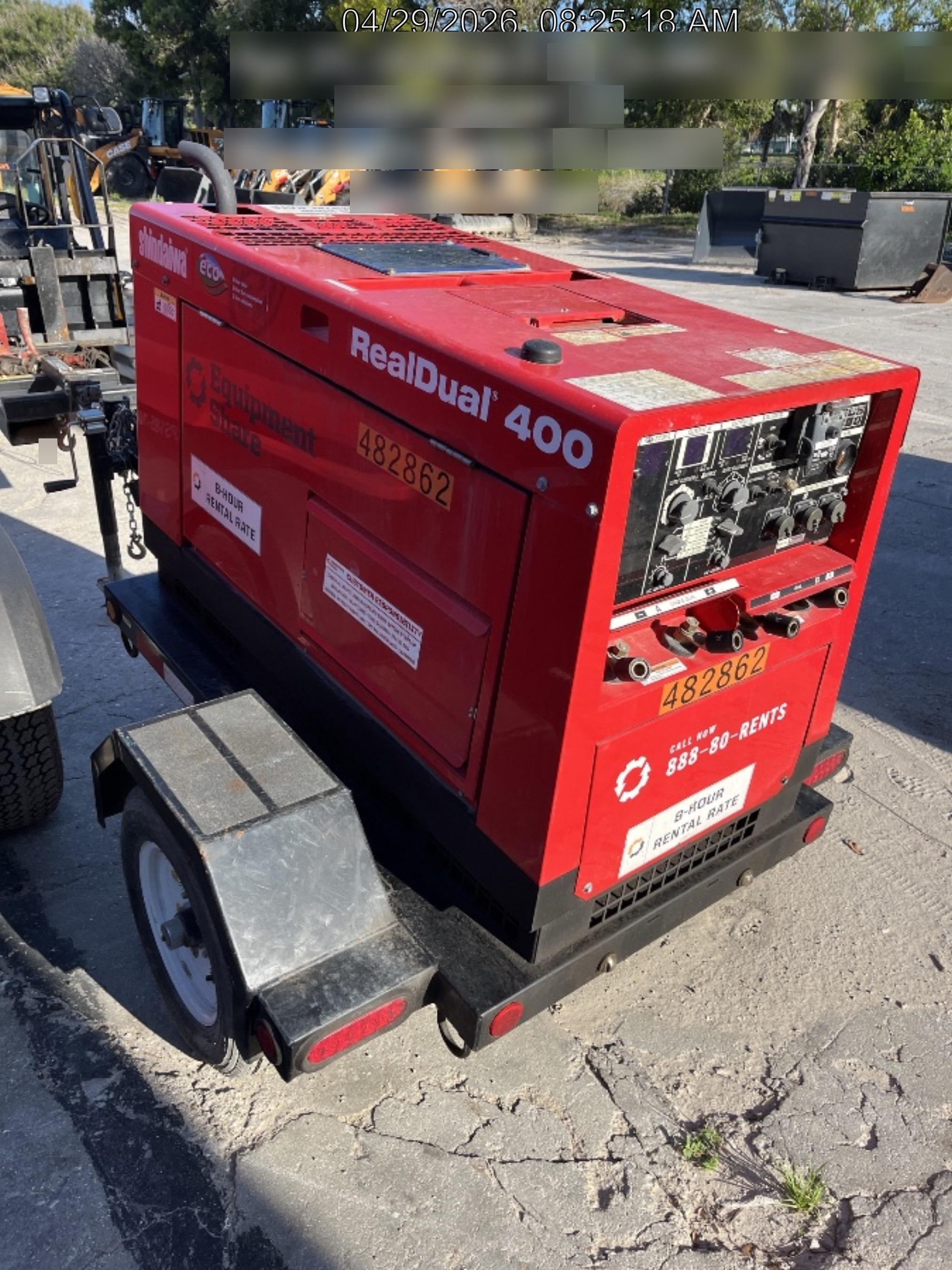 2024 Shindaiwa DGW400DML Kubota D902 Engine, 23 HP, Dual Op Welder, Wire, Arc, Droop Stick, Tig, and CC Stick Functionality, Simulphase, 3 Phase and 1 Phase Gen Output, Single Axle NB Trlr, Slr Trckl Chrg 12V 12W, Fire Ext, T3