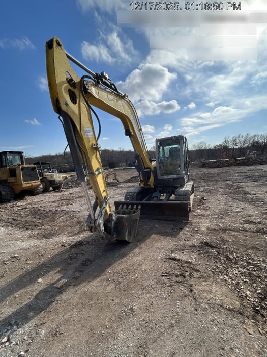 Wacker Neuson ET90 Enclosed Cab, Hybrid Tracks, Long Dipperstick, Bucket
