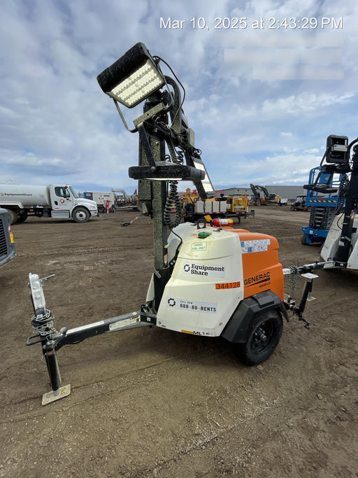 2023 Generac MLT2 Diesel, Flex Switch 120V Input, Powerzone Controller, (4) 320W LED Lights, 4kW Generator, 39.9 Gal Fuel Tank, 2" Ball, T3