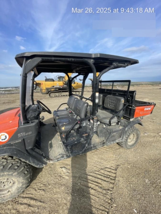 2021 Kubota RTV-X1140W-H Plastic Canopy, Windshield Acrylic Clear, LED Strobe Light, Wire Harness Kit, Back up Alarm