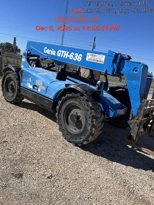2018 Genie GTH-636 Genie GTH-636 w/Open ROPS, Solid Tires, Work Light/Beacon, 48" Carriage and Forks