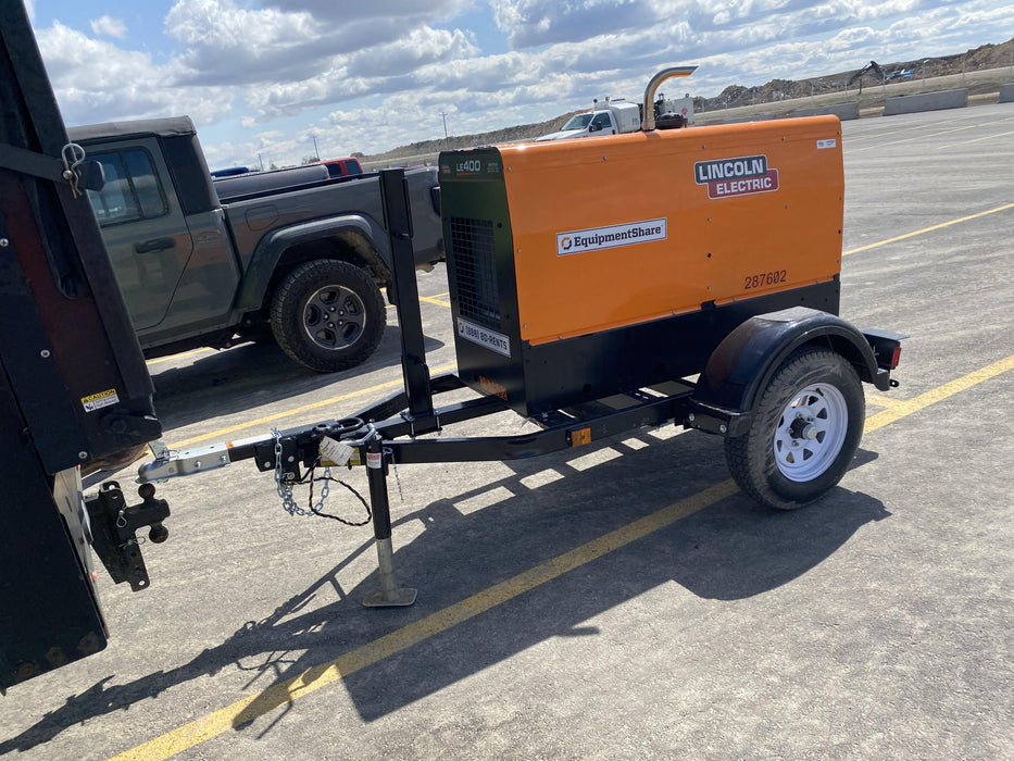 2023 Lincoln Electric LE400 Kubota V1505, Trlr, Cable Rack, Light Kit, ES Decals, T3