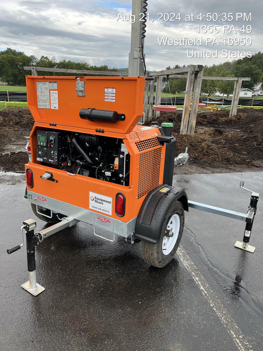 2024 Wanco WLTT-4MM4K Diesel, Deep Sea Controller, Shore Power Plug, Auto Start, (4) 350W LED Floodlights, 4kW Generator, 60 Gal Fuel Tank, 2" Ball, T3