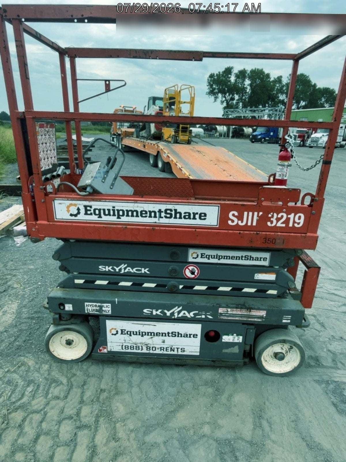 2019 Skyjack SJIII-3219 Standard Options, Trojan Batteries
