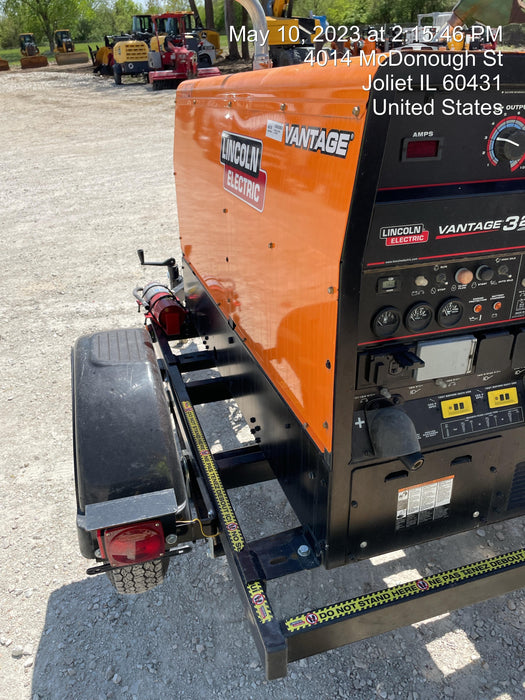 2021 Lincoln Electric Vantage 322 Vantage 322 Ready Pak 3 w/ Decals, ORANGE (includes trailer, cable rack, fender light kit) NO Telematics