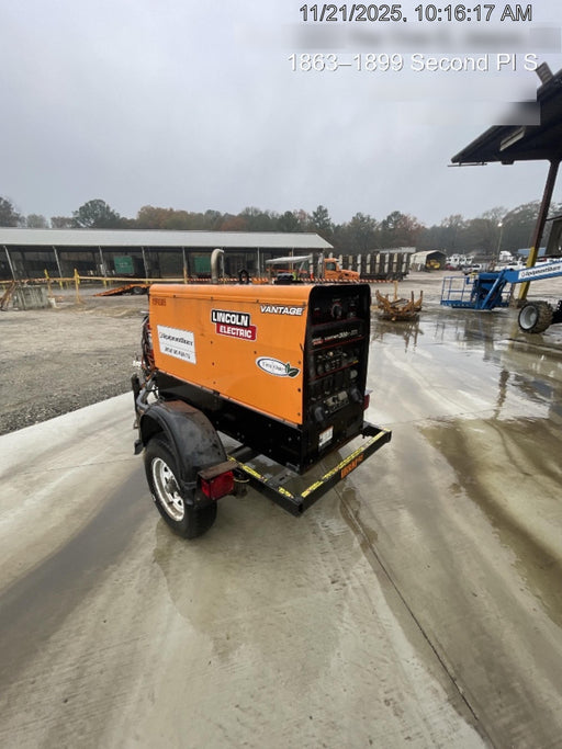 2021 Lincoln Electric Vantage 322 Vantage 322 Ready Pak 3 w/ Decals, ORANGE (includes trailer, cable rack, fender light kit) NO Telematics