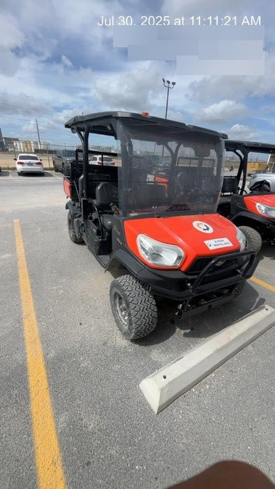 2021 Kubota RTV-X1140W-H Plastic Canopy, Windshield Acrylic Clear, LED Strobe Light, Wire Harness Kit, Back up Alarm
