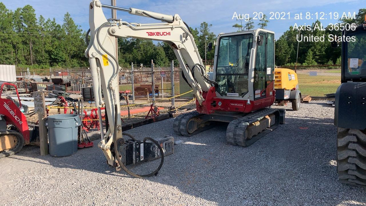 2020 Takeuchi TB250-2C Cab/Heat/Air, Rubber Tracks, Manual TAG QC