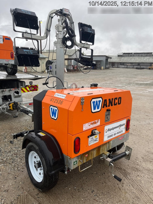 2024 Wanco WLTT-4MM4K Diesel, Deep Sea Controller, Shore Power Plug, Auto Start, (4) 350W LED Floodlights, 4kW Generator, 60 Gal Fuel Tank, 2" Ball, T3
