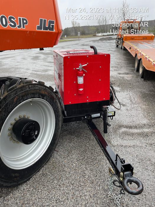 2022 Shindaiwa DGW400MDL Kubota D902 Engine, 23 HP, Dual Op Welder, Wire, Arc, Droop Stick, Tig, and CC Stick Functionality, Simulphase, 3 Phase and 1 Phase Gen Output, Single Axle NB Trlr, Slr Trckl Chrg 12V 12W, Fire Ext