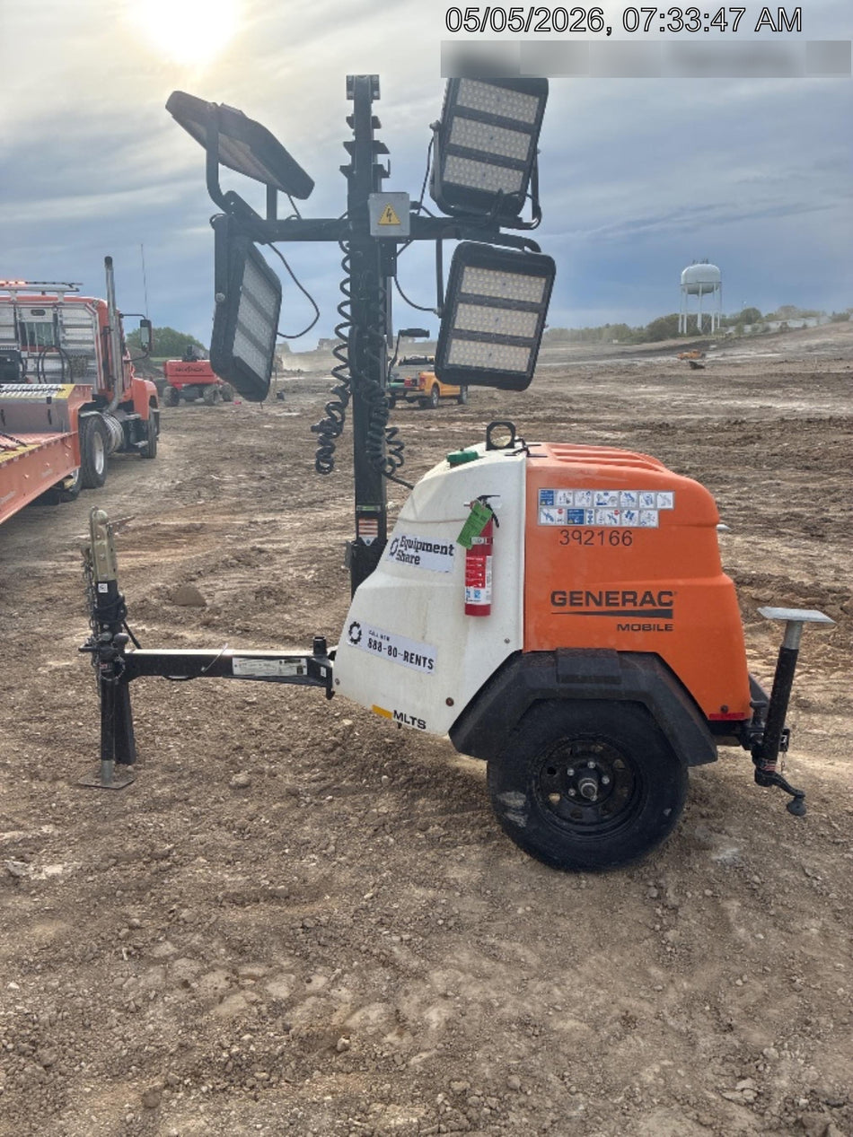 2024 Generac MLT2 Diesel, Flex Switch 120V Input, Powerzone Controller, 
(4) 320W LED Lights, 4kW Generator, 39.9 Gal Fuel Tank, 2" Ball, T3