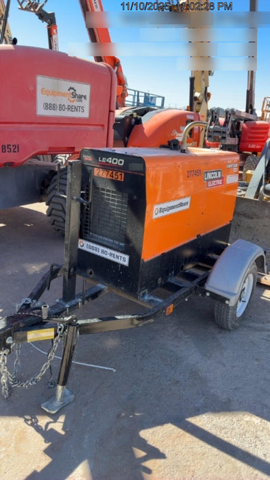 2022 Lincoln Electric LE400 Kubota V1505, Trlr, Cable Rack, Light Kit, ES Decals, T3