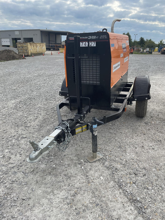 2021 Lincoln Electric Vantage 322 Vantage 322 Ready Pak 3 w/ Decals, ORANGE (includes trailer, cable rack, fender light kit) NO Telematics