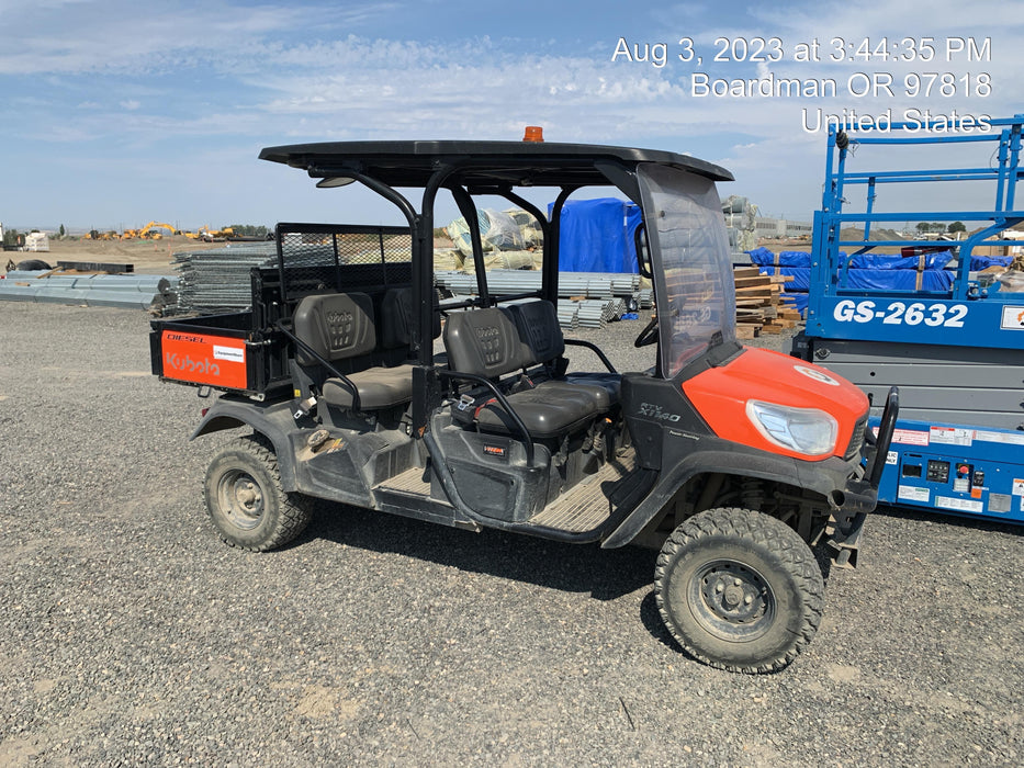 2022 Kubota RTV-X1140W-H Plastic Canopy, Windshield Acrylic Clear, LED Strobe Light, Wire Harness Kit, Back up Alarm