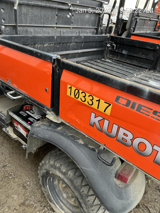 2020 Kubota RTV-X1140W-H 4WD utility cart -LED strobe -Windshield tempered glass -Plastic canopy -Wire harness kit -Backup alarm