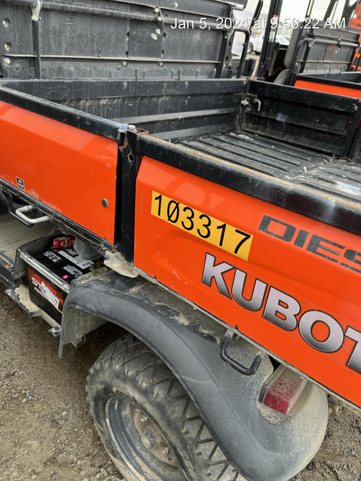 2020 Kubota RTV-X1140W-H 4WD utility cart -LED strobe -Windshield tempered glass -Plastic canopy -Wire harness kit -Backup alarm