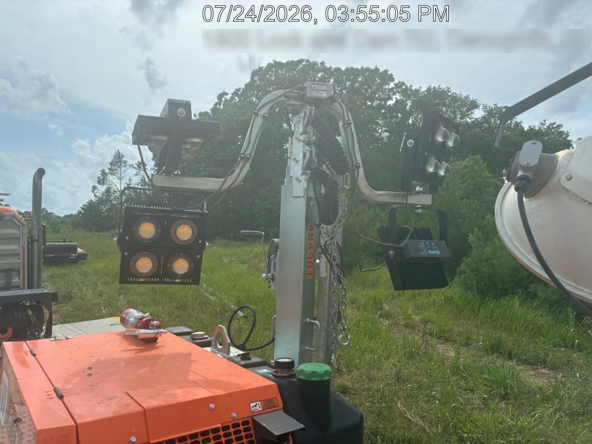 2025 Wanco WLTT-4MM4K Diesel, Mitsubishi L2E, 9.0HP @1800 rpm, Deep Sea Controller, Shore Power Plug, Auto Start, (4) 350W LED Floodlights, 4kW Generator, 60 Gal Fuel Tank, 2" Ball, T3