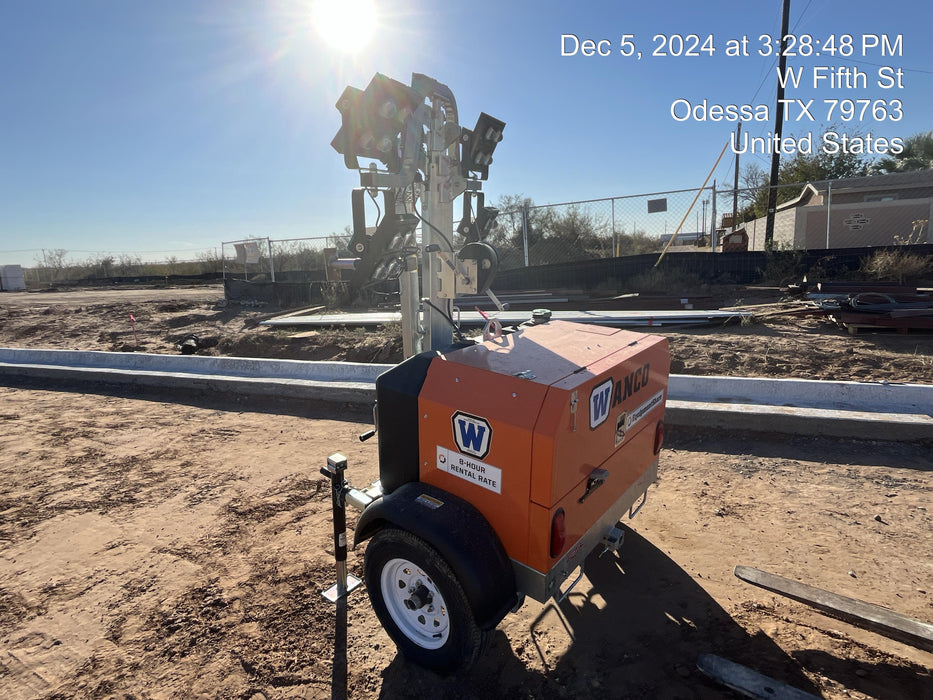 2024 Wanco WLTT-4MM4K Diesel, Deep Sea Controller, Shore Power Plug, Auto Start, (4) 350W LED Floodlights, 4kW Generator, 60 Gal Fuel Tank, 2" Ball, T3