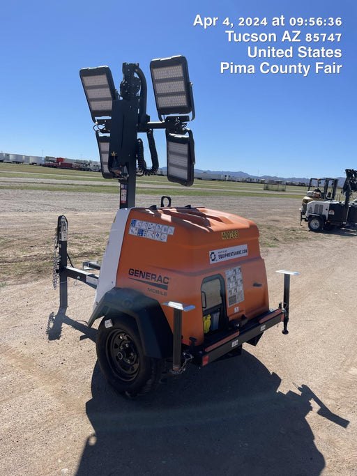 2024 Generac MLT2 Diesel, Flex Switch 120V Input, Powerzone Controller, 
(4) 320W LED Lights, 4kW Generator, 39.9 Gal Fuel Tank, 2" Ball, T3