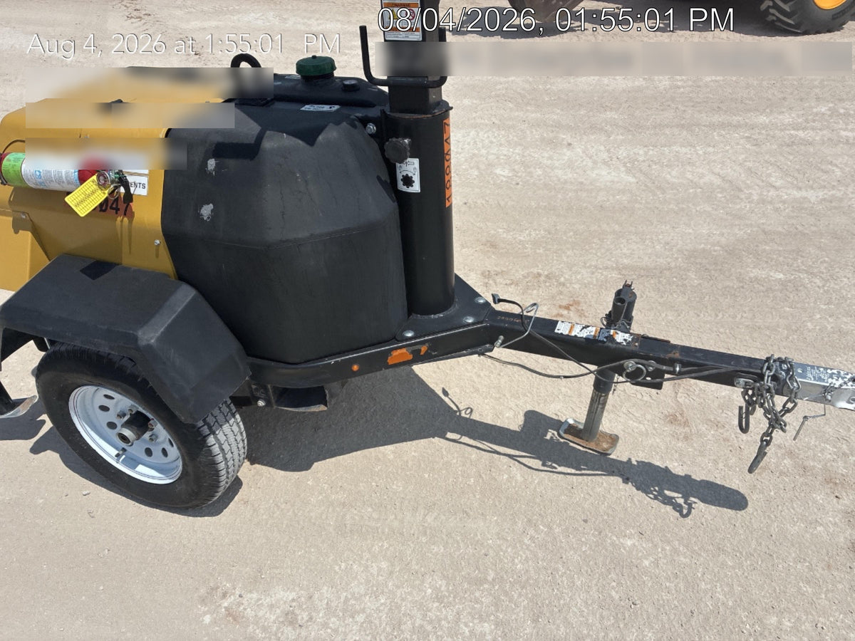 Allmand NLV3GR (4) LED Light Fixture 350W, 23' Vertical Mast, 3kW Prime, Towable, Deep Sea L401, Leveling Jacks, Yanmar T4F 5.8hp