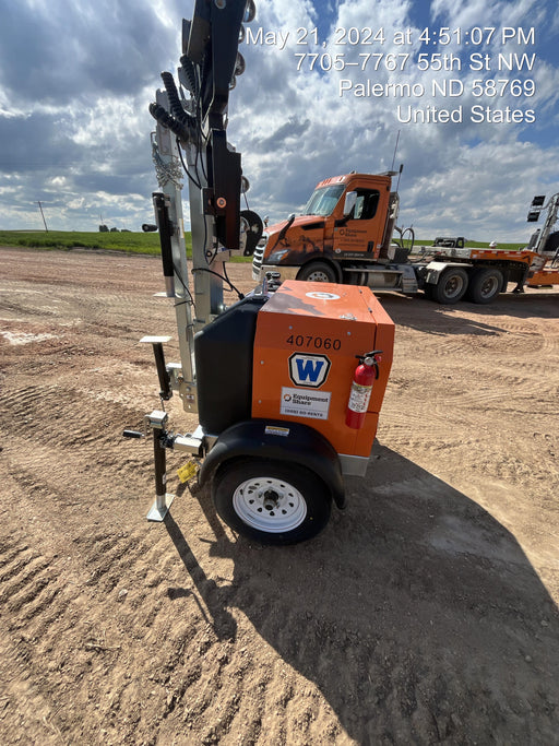 2024 Wanco WLTT-4MM4K Diesel, Deep Sea Controller, Shore Power Plug, Auto Start, (4) 350W LED Floodlights, 4kW Generator, 60 Gal Fuel Tank, 2" Ball, T3