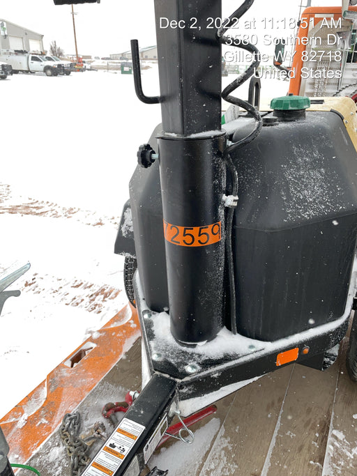 2022 Allmand NLV3GR (4) LED Light Fixture 350W, 23' Vertical Mast, 3kW Prime, Towable, ES Decals, T3