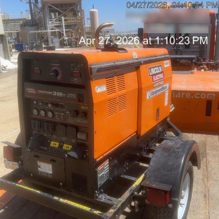 2021 Lincoln Electric Vantage 322 Vantage 322 Ready Pak 3 w/ Decals, ORANGE (includes trailer, cable rack, fender light kit) NO Telematics