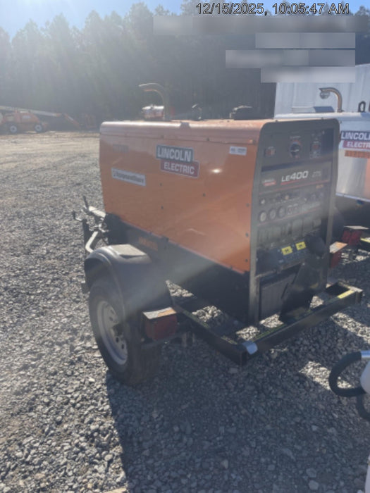 2022 Lincoln Electric LE400 Kubota V1505, Trlr, Cable Rack, Light Kit, ES Decals, T3