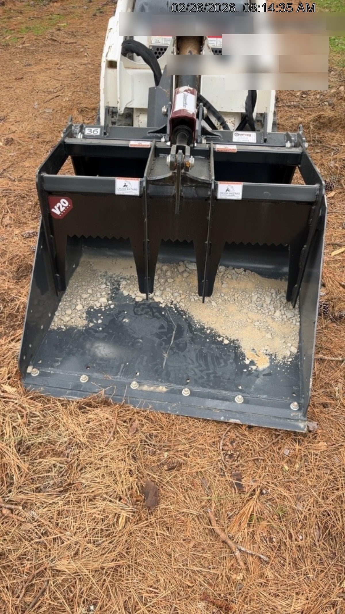 2026 VIRNIG 36" V20 CUL ROOT RAKE GRAPPLE